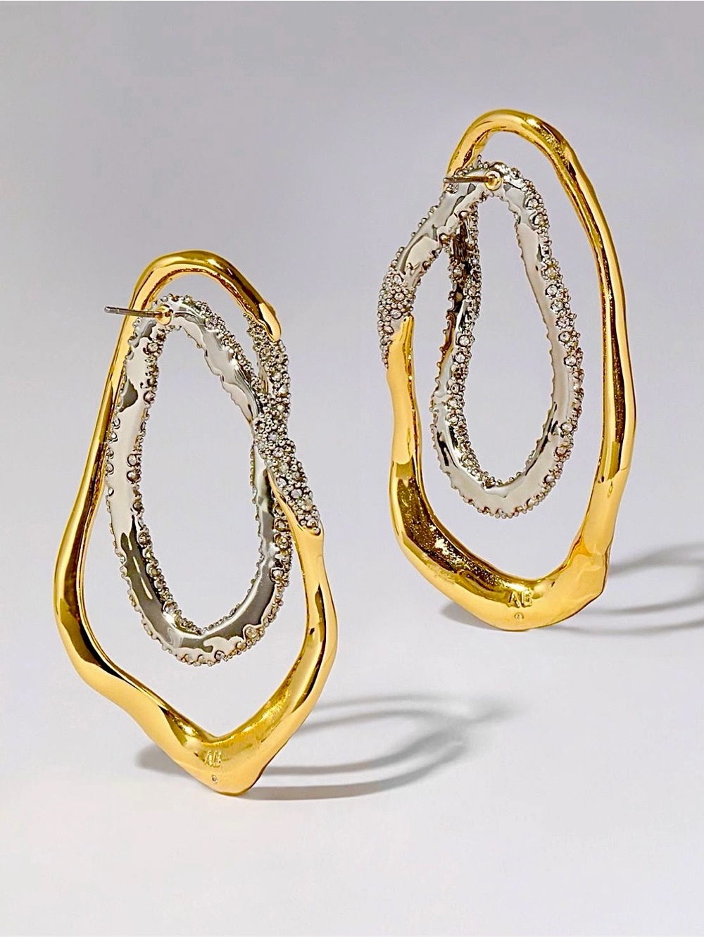Alexis Bittar Solanales Double Loop Post Earrings - Picture 3 of 8